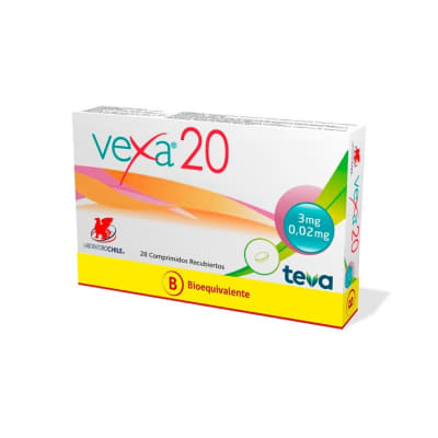 VEXA-20 X 28 COMPRIMIDOS RECUBIERTOS1
