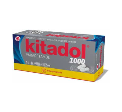 KITADOL 1 GRAMO X 18 COMPRIMIDOS BIOEQUIVALENTE1