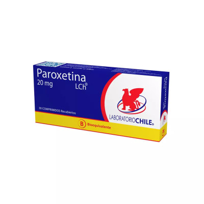 PAROXETINA 20 MILIGRAMOS X 30 COMPRIMIDOS BIOEQUIVALENTE1
