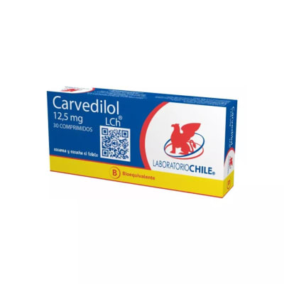 CARVEDILOL 12,5 MILIGRAMOS X 30 COMPRIMIDOS1
