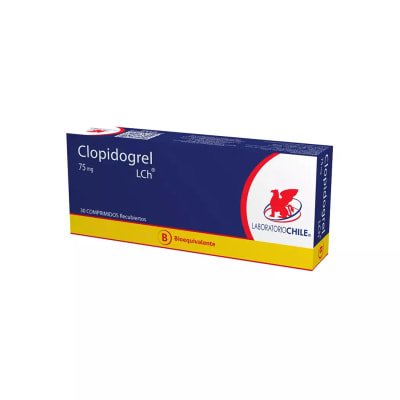 CLOPIDOGREL 75 MILIGRAMOS X 30 COMPRIMIDOS RECUBIERTOS BIOEQUIVALENTE1