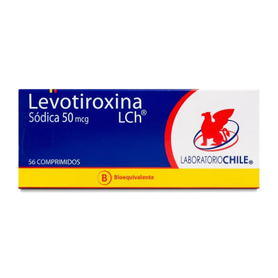 LEVOTIROXINA 50 MICROGRAMOS X 56 COMPRIMIDOS BIOEQUIVALENTE1
