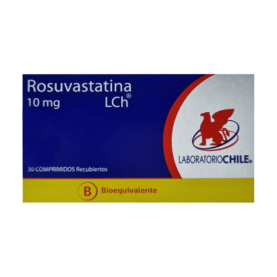 ROSUVASTATINA 10 MILIGRAMOS X 30 COMPRIMIDOS BIOEQUIVALENTE1