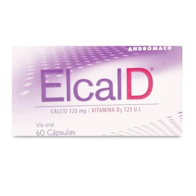 ELCAL D CALCIO 320 MILIGRAMOS + VITAMINA D3 X 60 CAPSULAS1