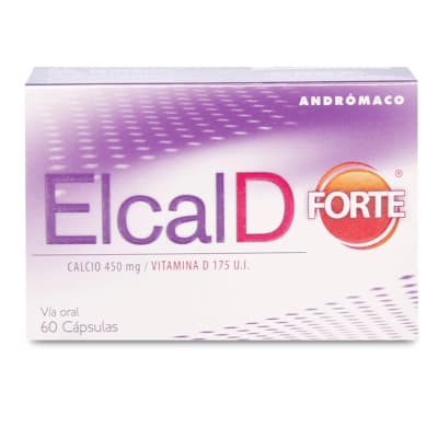 ElCAL D FORTE CALCIO 450 MILIGRAMOS + VITAMINA D X 60 CAPSULAS1