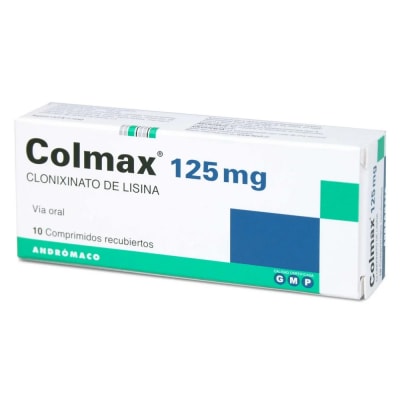 COLMAX CLONIXINATO DE LISINA 125 MILIGRAMOS X 10 COMPRIMIDOS1