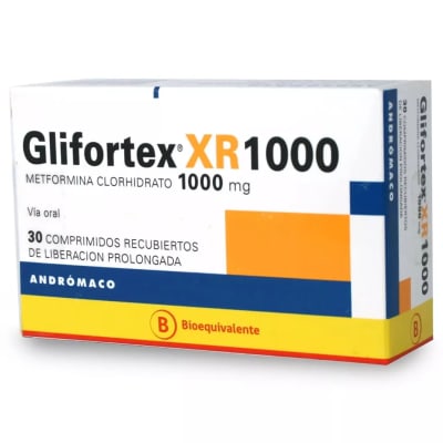 GLIFORTEX XR 1 GRAMO X 30 COMPRIMIDOS1