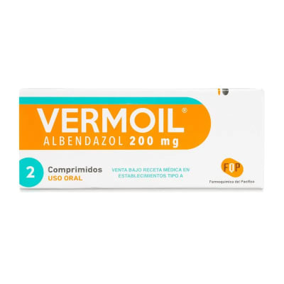 VERMOIL 200 MILIGRAMOS X 2 COMPRIMIDOS1