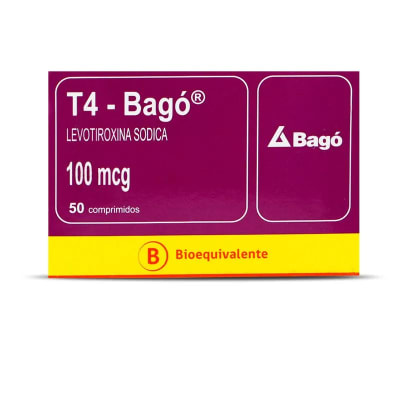 T4 100 MICROGRAMOS X 50 COMPRIMIDOS BIOEQUIVALENTE1