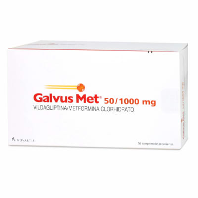 GALVUS MET 50 MILIGRAMOS/1 GRAMO X 56 COMPRIMIDOS1
