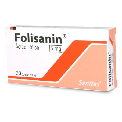 FOLISANIN 5 MILIGRAMOS X 30 COMPRIMIDOS1