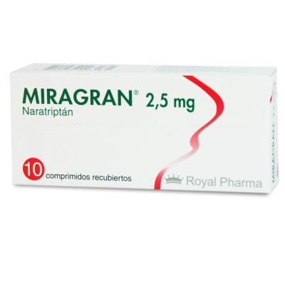 MIRAGRAN 2,5 MILIGRAMOS X 10 COMPRIMIDOS BIOEQUIVALENTE1