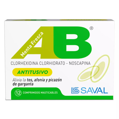 AB ANTITUSIVO MENTA X 12 COMPRIMIDOS MASTICABLES1