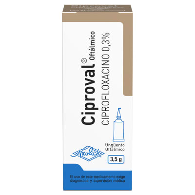 CIPROVAL 0,3% UNGÜENTO OFTALMICO  X 3,5 GRAMOS1