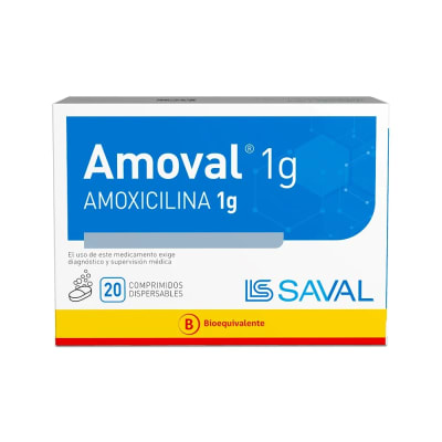 AMOVAL 1 GRAMO  X 20 COMPRIMIDOS1