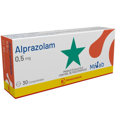 ALPRAZOLAM 0,50 MILIGRAMOS X 30 COMPRIMIDOS BIOEQUIVALENTE1
