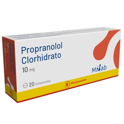 PROPRANOLOL 10 MILIGRAMOS X 20 COMPRIMIDOS BIOEQUIVALENTE1
