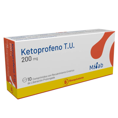 KETOPROFENO TU LIBERACION PROLONGADA 200 MILIGRAMOS X 10 COMPRIMIDOS1