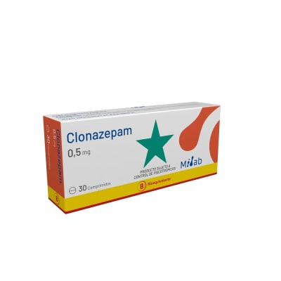 CLONAZEPAM 0,5 MILIGRAMOS X 30 COMPRIMIDOS BIOEQUIVALENTE1
