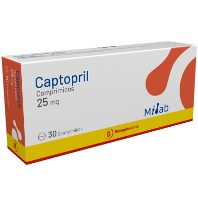 CAPTOPRIL 25 MILIGRAMOS X 30 COMPRIMIDOS - MINTLAB1