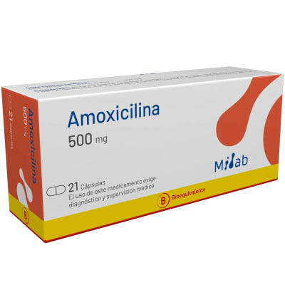 AMOXICILINA 500 MILIGRAMOS X 21 CAPSULAS BIOEQUIVALENTE1