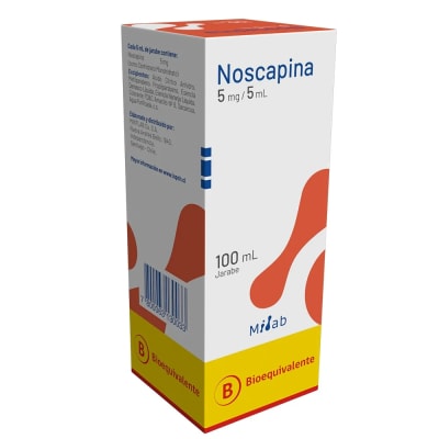 NOSCAPINA JARABE 5 MILIGRAMOS/5 MILILITROS X 100 MILILITROS1
