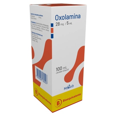 OXOLAMINA JARABE INFANTIL 28 MILIGRAMOS/ 5 MILILITROS X 100 MILILITROS1