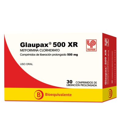 GLAUPAX XR LIBERACION PROLONGADA 500 MILIGRAMOS X 30 COMPRIMIDOS1