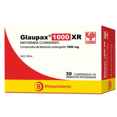 GLAUPAX XR LIBERACION PROLONGADA 1 GRAMO X 30 COMPRIMIDOS1