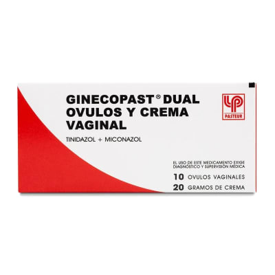 GINECOPAST DUAL CREMA X 20 GRAMOS + OVULOS X 10 UNIDADES1