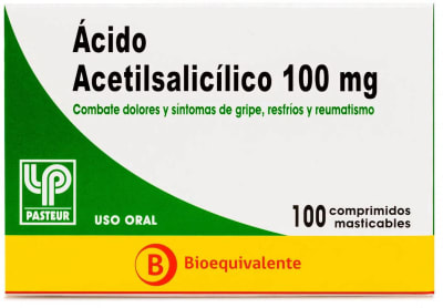 ACIDO ACETILSALICILICO 100 MILIGRAMOS X 100 COMPRIMIDOS1