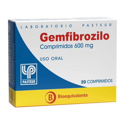 GEMFIBROZILO 600 MILIGRAMOS X 20 COMPRIMIDOS1