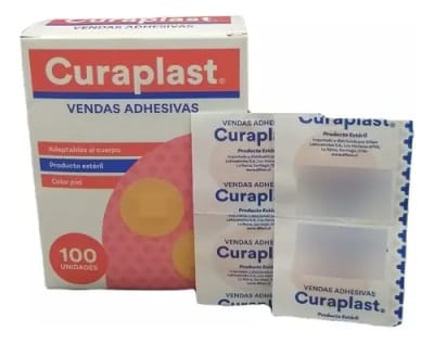 CURAPLAST PARCHE CURITA REDONDO X 100 UNIDADES1