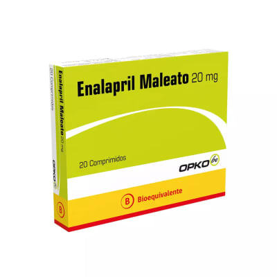ENALAPRIL 20 MILIGRAMOS X 20 COMPRIMIDOS BIOEQUIVALENTE1