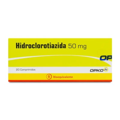 HIDROCLOROTIAZIDA 50 MILIGRAMOS X 20 COMPRIMIDOS1