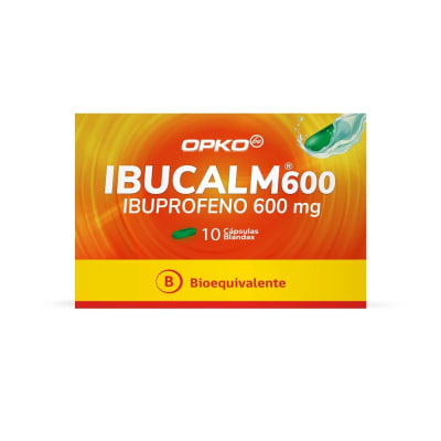 IBUCALM 600 MILIGRAMOS X 10 CAPSULAS BLANDAS BIOEQUIVALENTE1