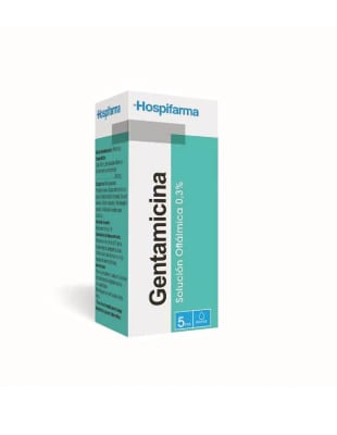 GENTAMICINA SOLUCION OFTALMICA 0,3% X 5 MILILITROS - HOSPIFARMA1