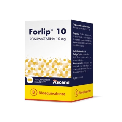 FORLIP 10 MILIGRAMOS X 30 COMPRIMIDOS BIOEQUIVALENTE1