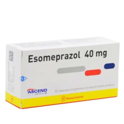 ESOMEPRAZOL 40 MILIGRAMOS X 30 CAPSULAS BIOEQUIVALENTE1