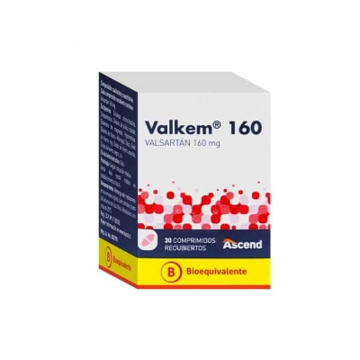 VALKEM 160 MILIGRAMOS X 30 COMPRIMIDOS BIOEQUIVALENTE1