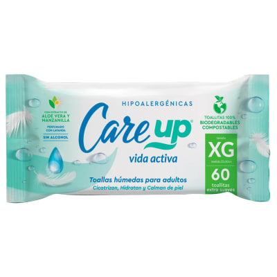CARE UP TOALLA HUMEDA ADULTO XG X 60 UNIDADES1