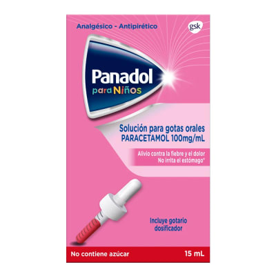 PANADOL GOTAS INFANTIL 100 MILIGRAMOS/MILILITROS X 15 MILILITROS1