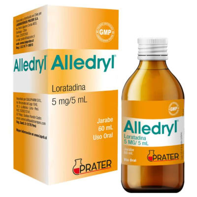 ALLEDRYL JARABE 5 MILIGRAMOS/5 MILILITROS X 60 MILILITROS1