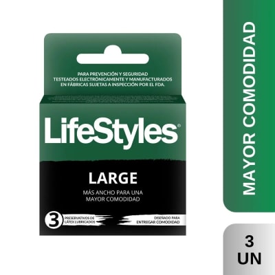PRESERVATIVOS LIFESTYLES LARGE X 3 UNIDADES1