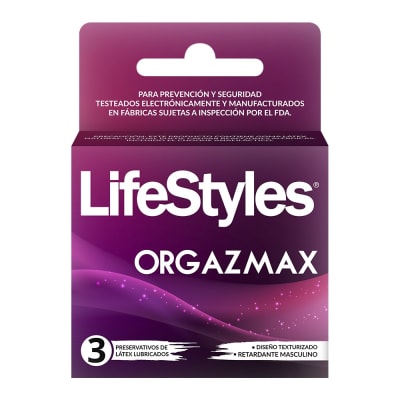 PRESERVATIVOS LIFESTYLES ORGAZMAX X 3 UNIDADES1