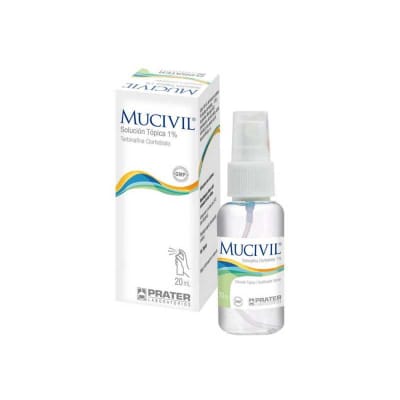 MUCIVIL SOLUCION TOPICA SPRAY 1% X 20 MILILITROS1