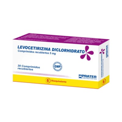 LEVOCETIRIZINA 5 MILIGRAMOS X 30 COMPRIMIDOS RECUBIERTOS1