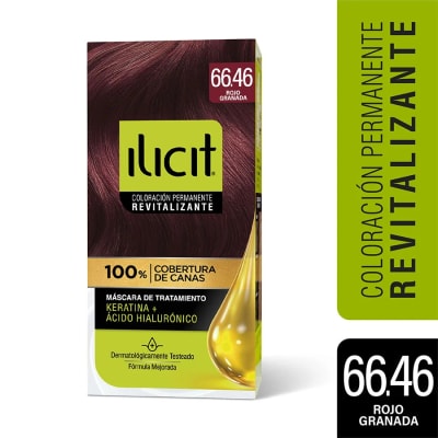 TINTE PELO ILICIT 66/46 ROJO GRANADA X 45 GRAMOS1