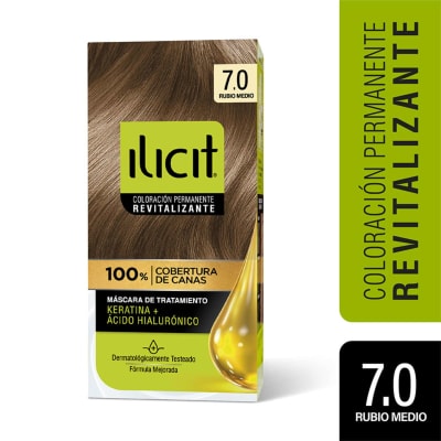 TINTE PELO ILICIT 7/0 RUBIO MEDIO X 45 GRAMOS1
