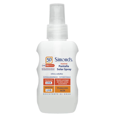 PANTALLA SOLAR SIMONDS SPRAY FACTOR 50 X 100 MILILITROS1
